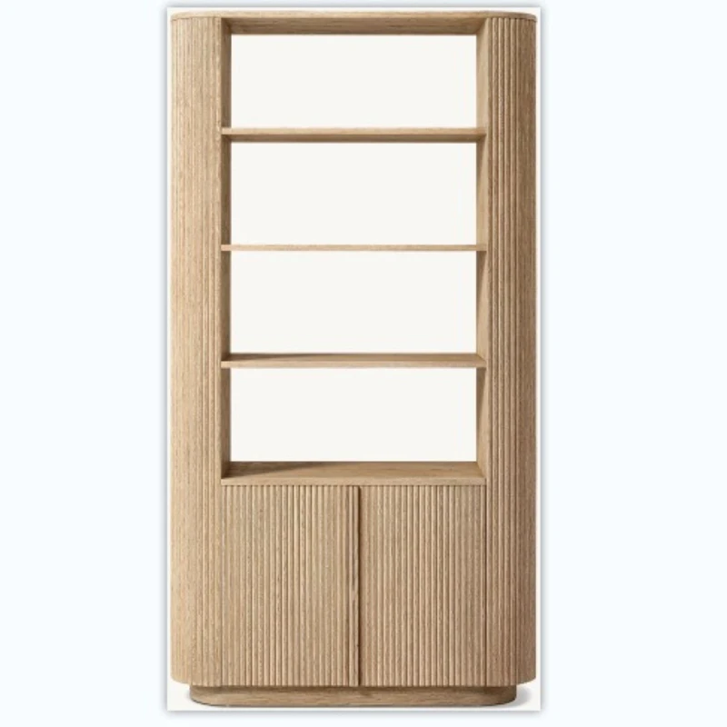 

Furniture Modern simple oak dining side cabinet, high-end luxury tableware cabinet display cabinet