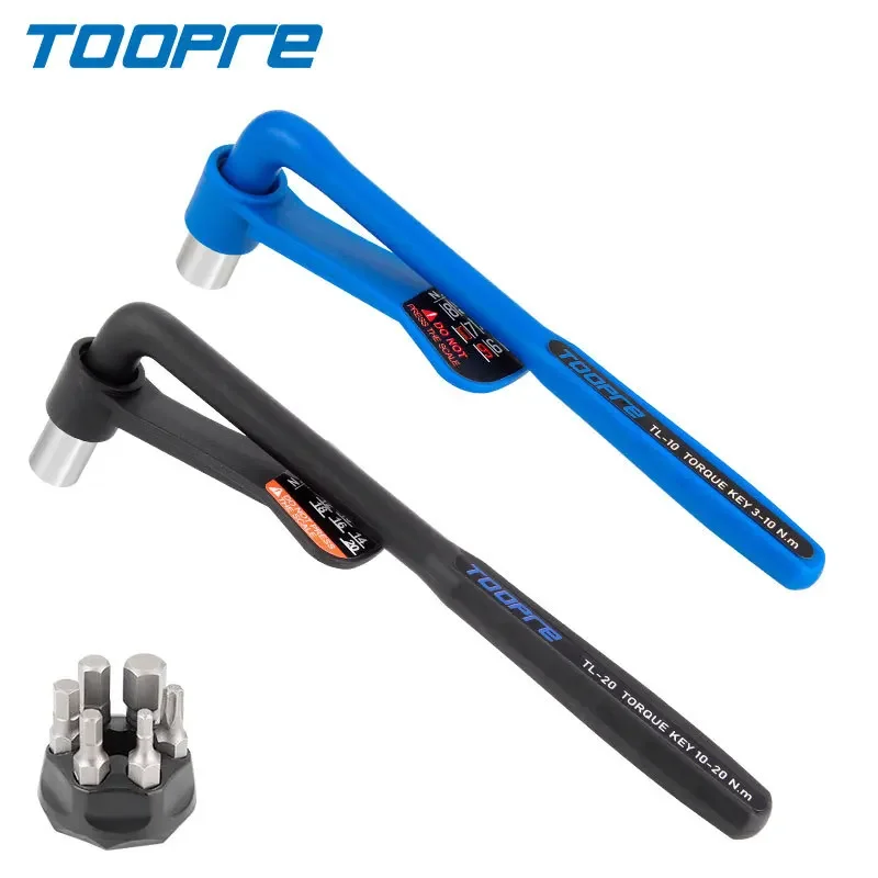 

TOOPRE Torque Wrench TL-10/TL-20, 3-20N.m, Chrome Vanadium Steel-Nylon, S2 Alloy Bits, H3 - H8/T25