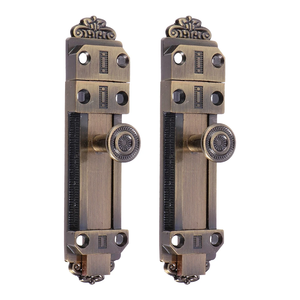 

2 Pcs Alloy Security Sliding Locks Durable Door Latch Bolt Door Bolts Latches Bathroom Kitchen Garage Hardware Anti Rust