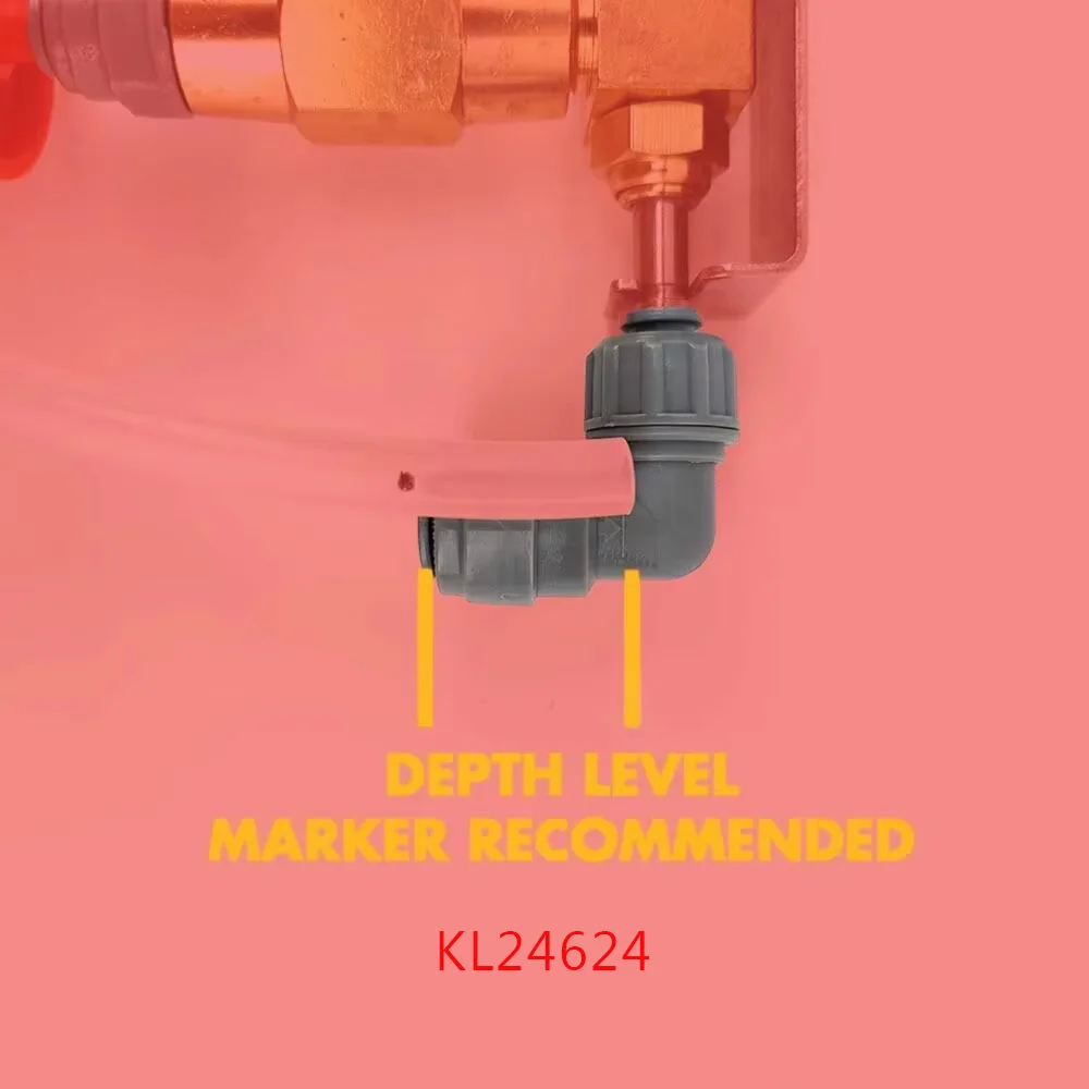 Kegland duotight - 8mm/6.35mm Screwlock x 8mm Elbow push in joint fittings quick connector beer brewing homebrew accessory