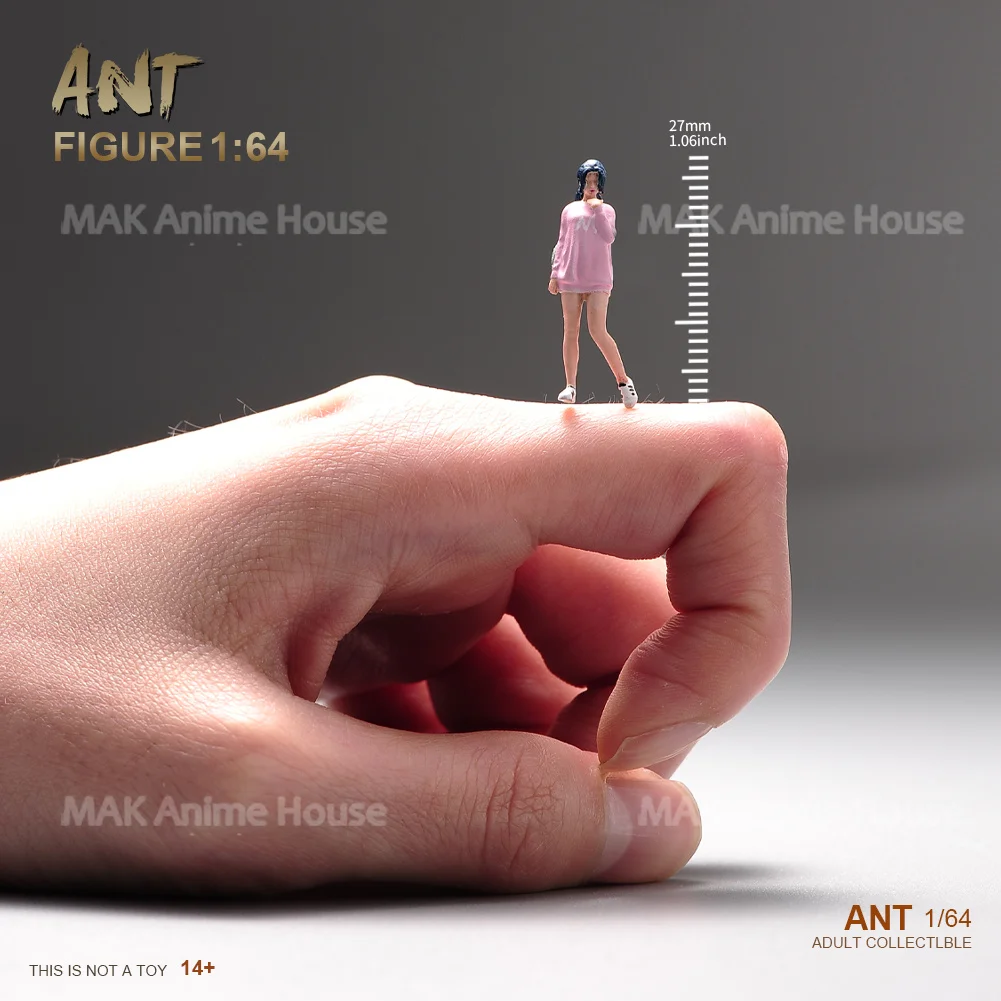 Miniaturas pintadas 1/64 sexy maiô casal moda mulher adereços figuras modelo cena de garagem bonecas criativas carro brinquedo