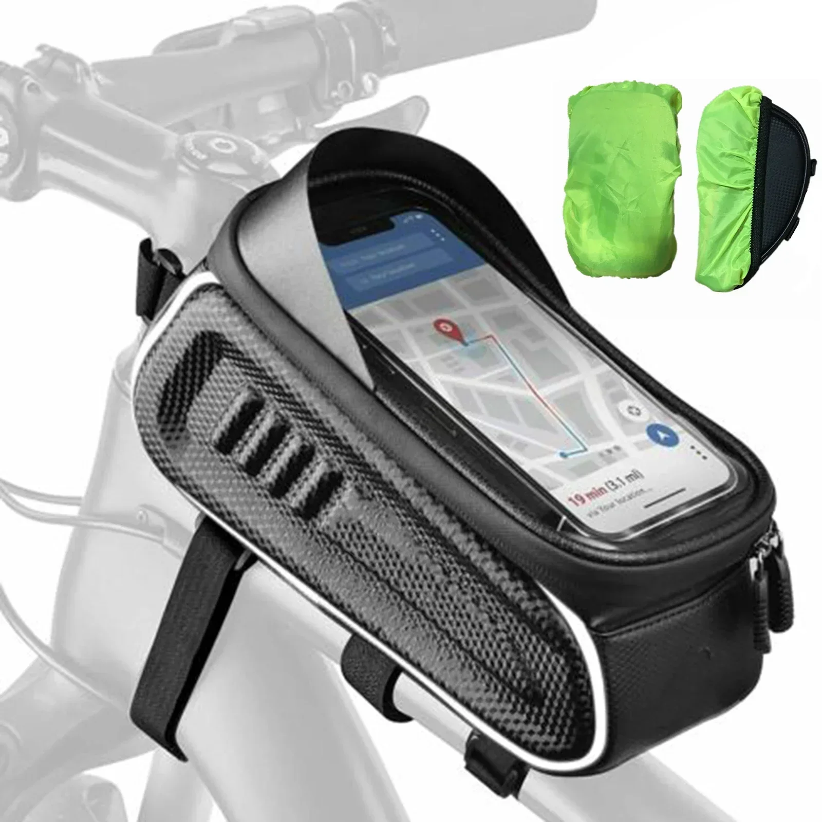 Waterproof Coating Inside To Protect Your Luggage From Rain Rain Cover Bicycle Bag Dustproof Folded Up Lightweight