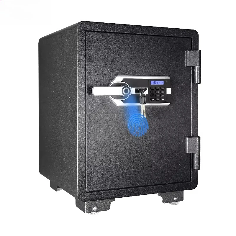 High Quality Heavy Duty Luxury Executive Office LCD Display Electronic Security Digital Fireproof Fingerprint Safe Box CDT-600EP