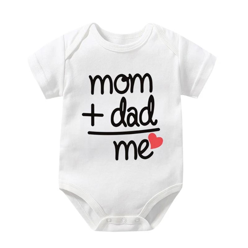 Baby Boys Bodysuits Girls Romper Cotton Short Sleeve Letter Print Baby Onesies Jumpsuit Infant Clothing Newborn Costume Clothes