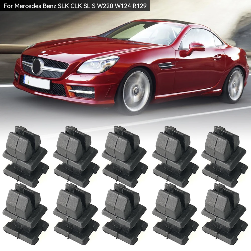 For Mercedes-Benz SLK CLK SL S W124 W210 W211 W140 C215 W220 10Pcs Car Trunk Door Panel Clip Push Retainer Body Panel Rivets