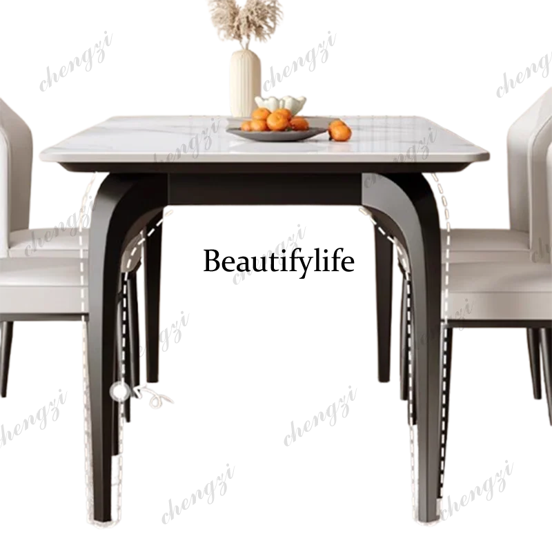 Mesas de Comedor Modernas y Sencillas, Mesas de Comedor Blancas de Estilo Nórdico Vintage de Lujo, Mesas Plegables para Acampar