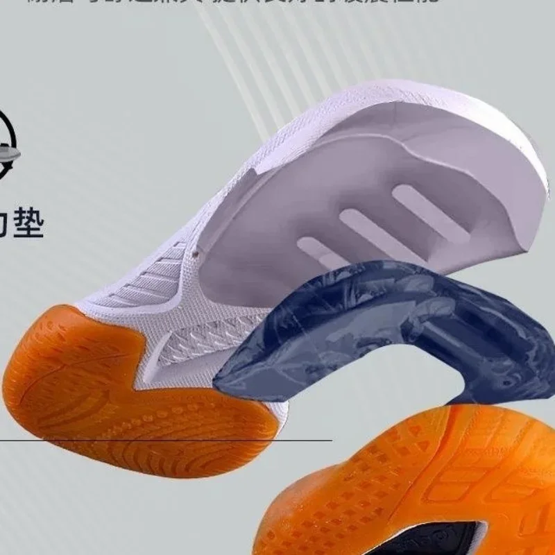 Professional Table Tennis Shoes Men and Women Breathable Badminton Training Big Boy Non-Slip Gym Shoe Designer Tennis Shoes Men