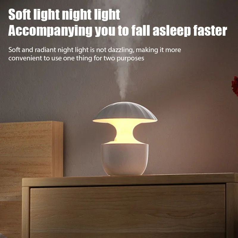 

USB Humidifier Cool Mist Maker Purify 300ML Air Humidifier with Soft Night Lights for Home