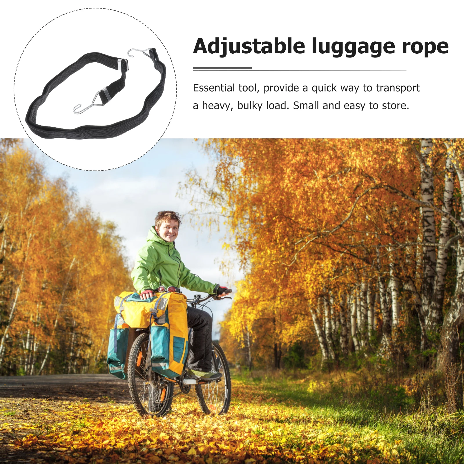 

4pcs Adjustable Long Flat Bungee Cords Heavy Duty Elastic Straps For Luggage Cargo Motorcycle Bicycle Camping Hiking Fastening