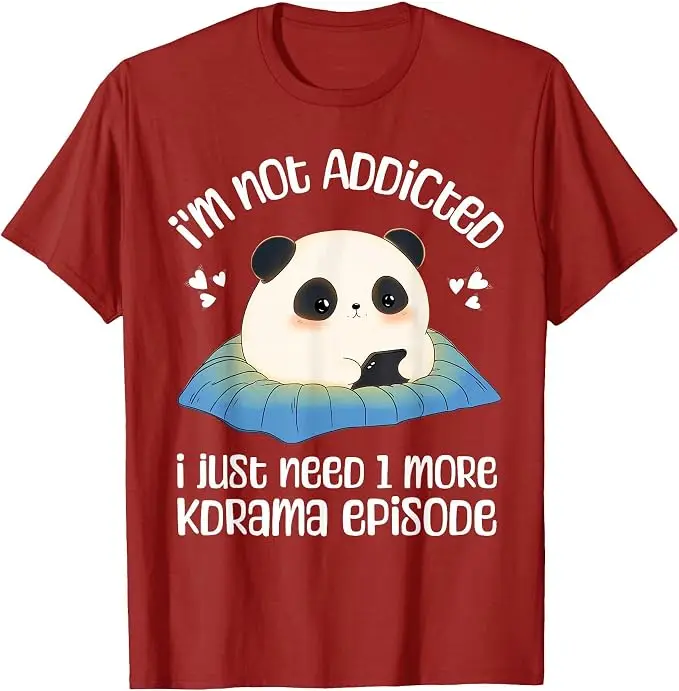 Niedliches Kdrama-Merch Panda Koreanisches Drama K-Drama-Merchandise T-Shirt Y2k Cartoon Panda Kpop Mode Spruch T-Shirt Persönlichkeits-T-Shirts – Detail 14
