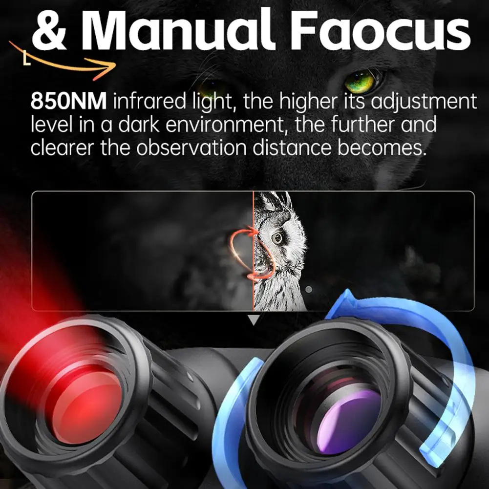 Multi Functional Infrared Binoculars with High Definition Recording Capabilities for Observing Wildlife at Dusk or Dawn