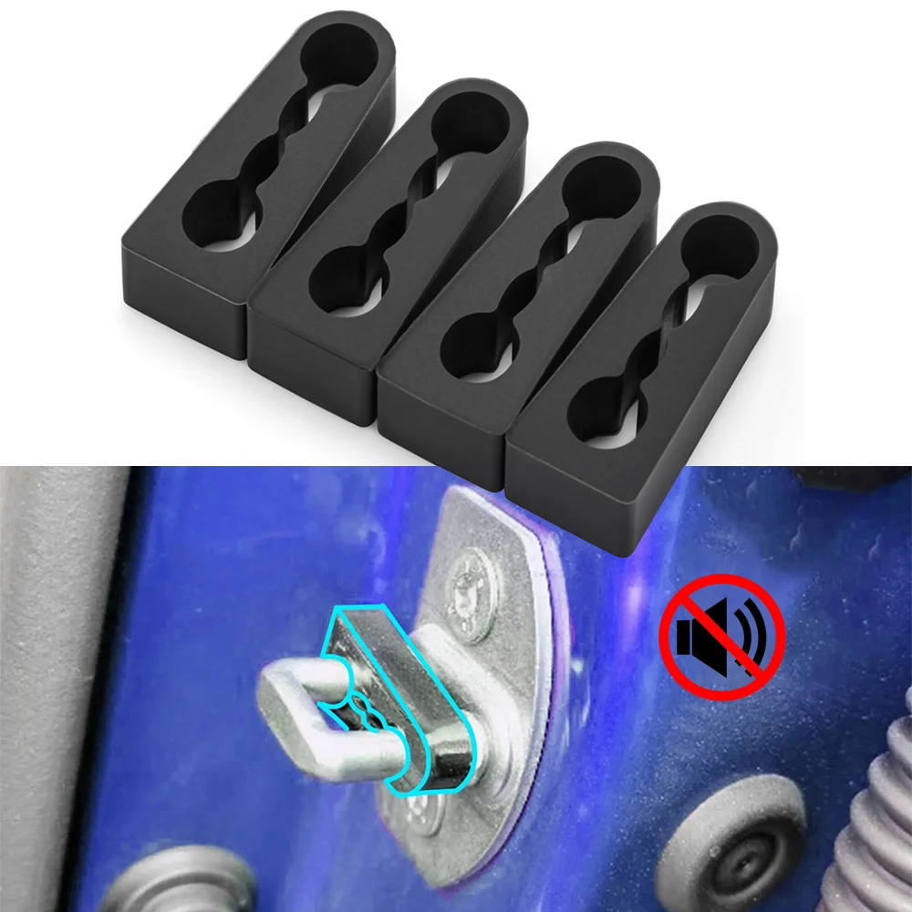 Sound Damper Door Lock Buffer For Renault Duster 2 Captur Kaptur Arkana Fluence Soundproof Screaks Deaf Seal Deadener Car Parts