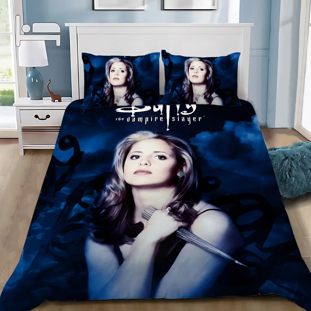 Duvet Cover Pillowcase Bedding Set Buffy the Vampire Slayer Adult Boy Girl Bedroom Decoration Children Gift Single Double Large