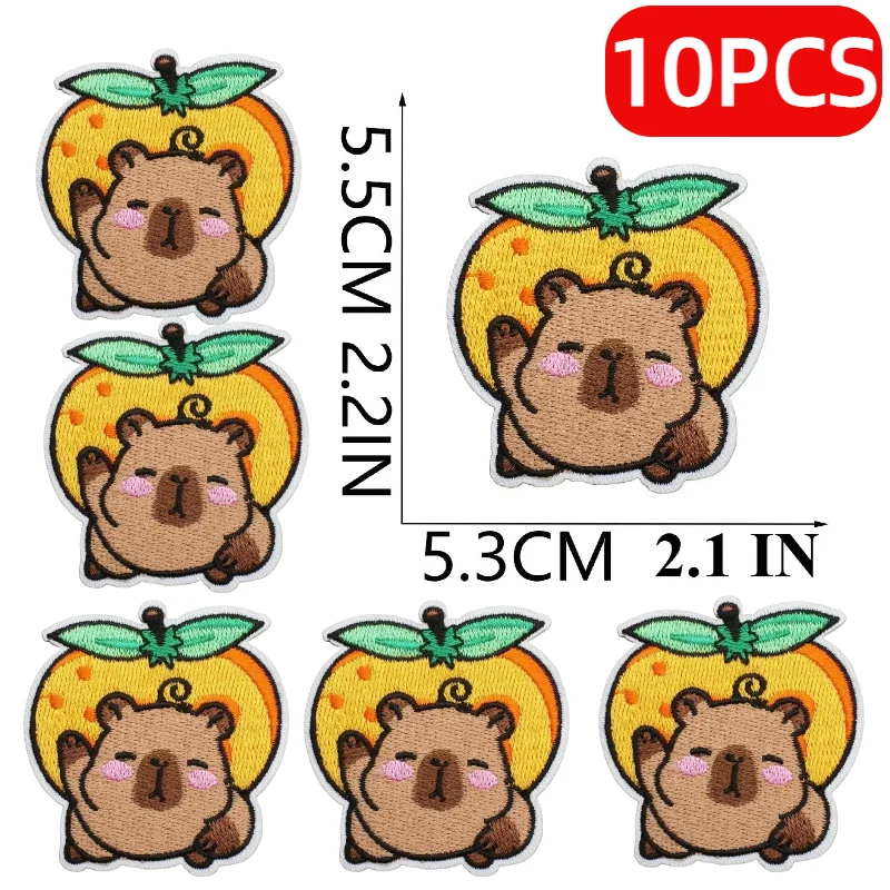 10/50/100PCS Wholesale Cartoon Groundhog Embroidery Cloth Children's Clothes DIY Decorative Patch Iron on Patches for Clothes