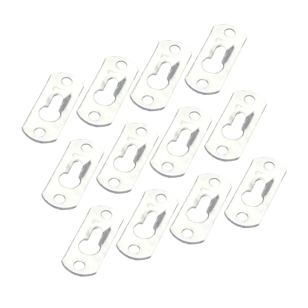 

20 Pcs Thick Wooden Board Connection Parts Flat Repair Plate for Furniture Construction with Iron Corner Brace