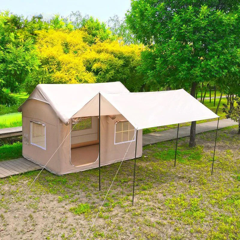 Luxury Waterproof Camping Outdoor Inflatable Tent Cabin Cottages Terylene Tents
