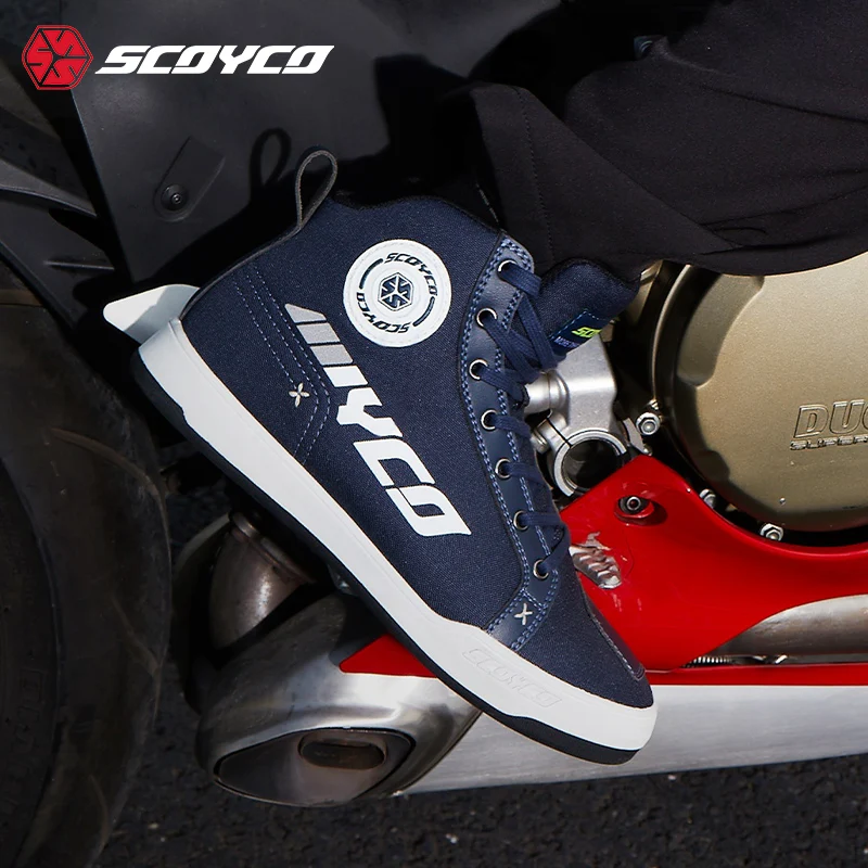 

New SCOYCO Motorcycle Riding Boots Breathable Wear-Resistant Fall Boots Riding Equipment Four Seasons Universal Shoes