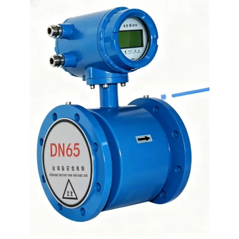 DN300 High Flow Electromagnetic Flow Meter Lime Slurry Control Flowmeter Liquid Measure Flow Meters For Sewage Treatment