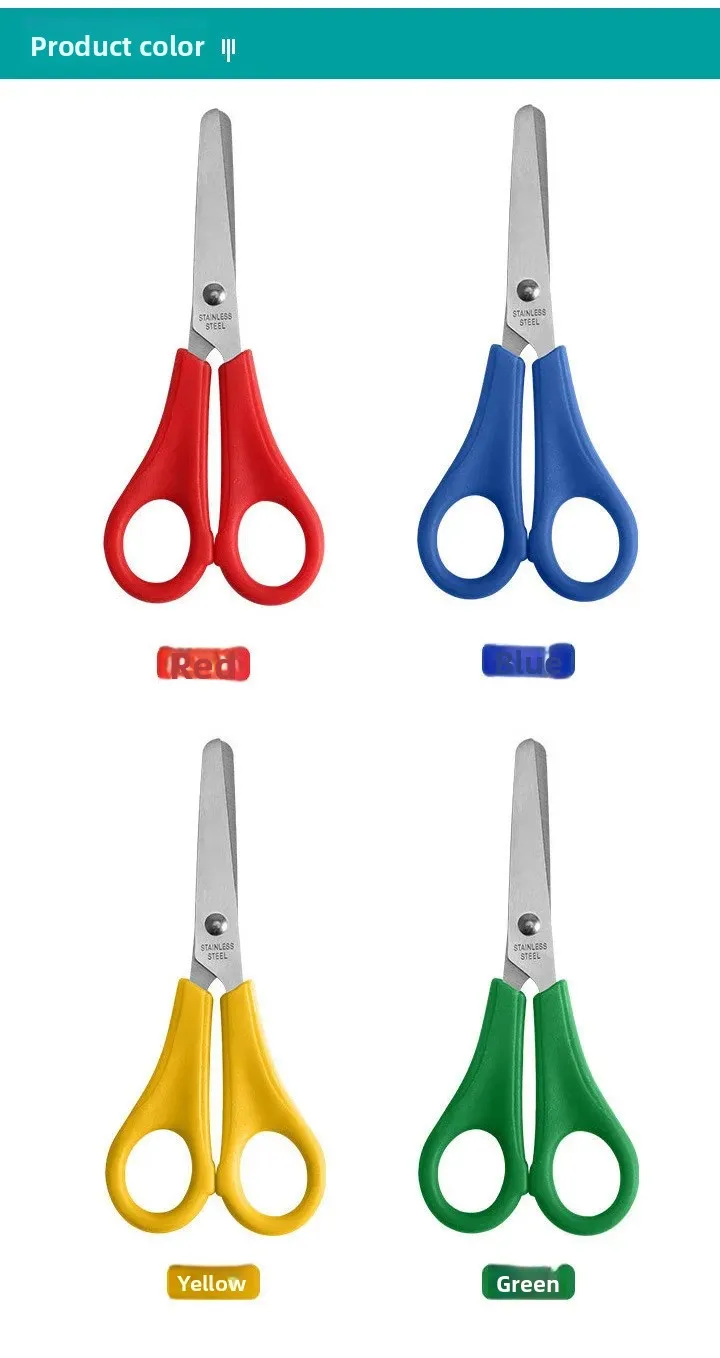 Graduated Student Scissors with Safety Ruler description 2