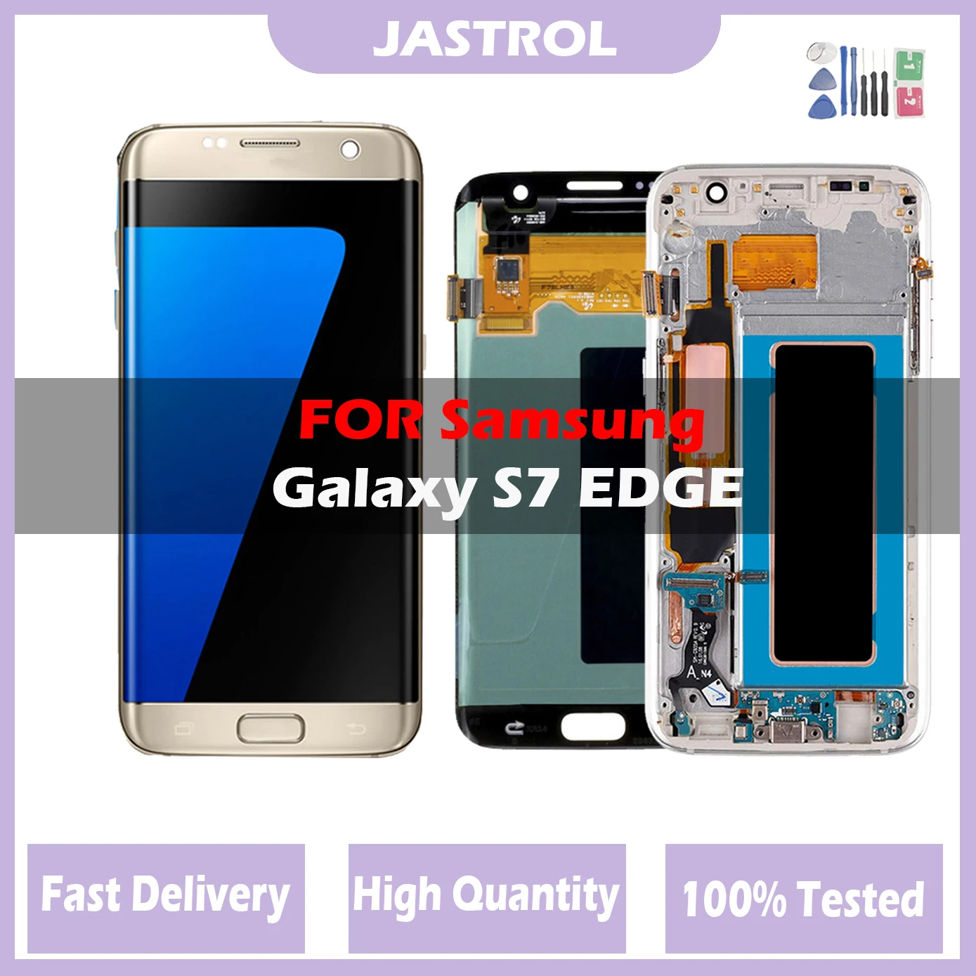 

5.5'' Super Amoled LCD For SAMSUNG S7 edge LCD Display G935F SM-G935FD Touch Digitizer Assembly Replacement Parts