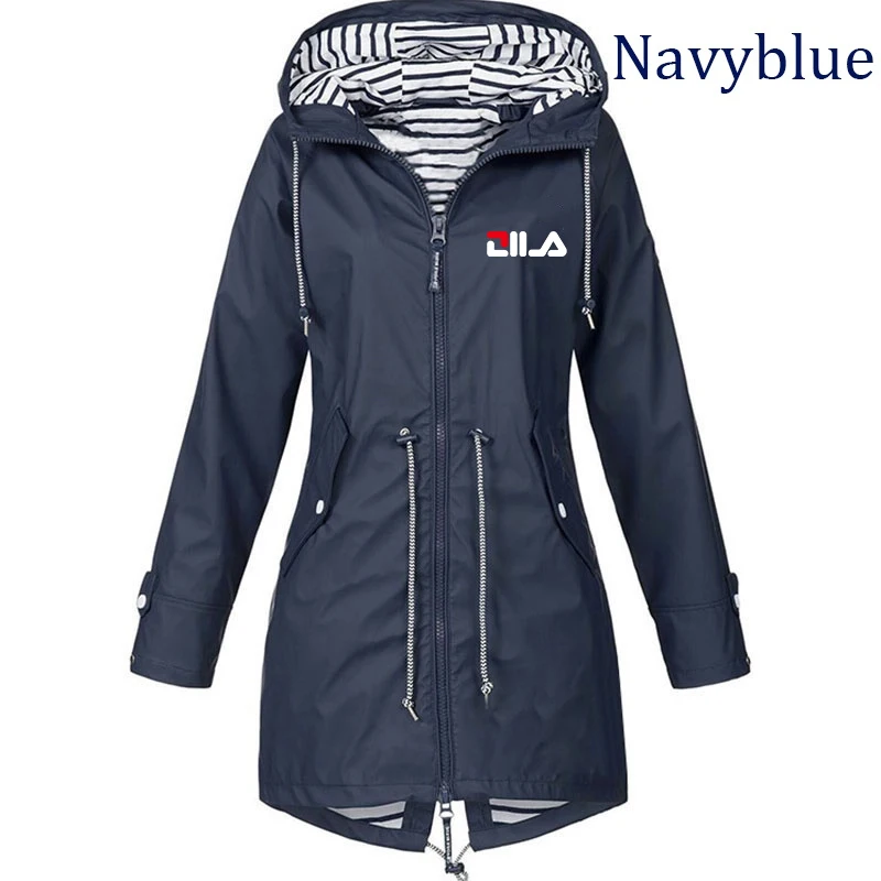 2023 New Women\'s Windproof Waterproof Jacket Outdoor Climbing Long Sleeve Hooded Coat Fashion Windbreaker Raincoat (S-5XL)
