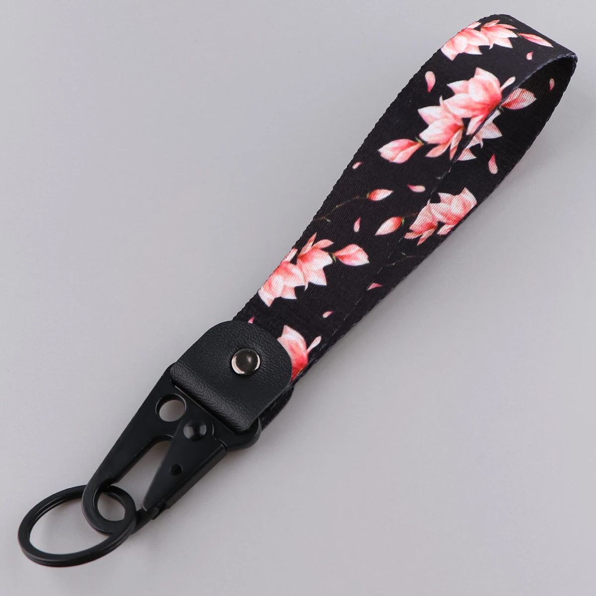Sakura Auto-Schlüsselanhänger, Kirschblüten-Lanyard, Hängegurt mit Metall-Schlüsselhalter, Anhänger, Auto, Motorrad, Schlüsselanhänger, Zubehör, Geschenk