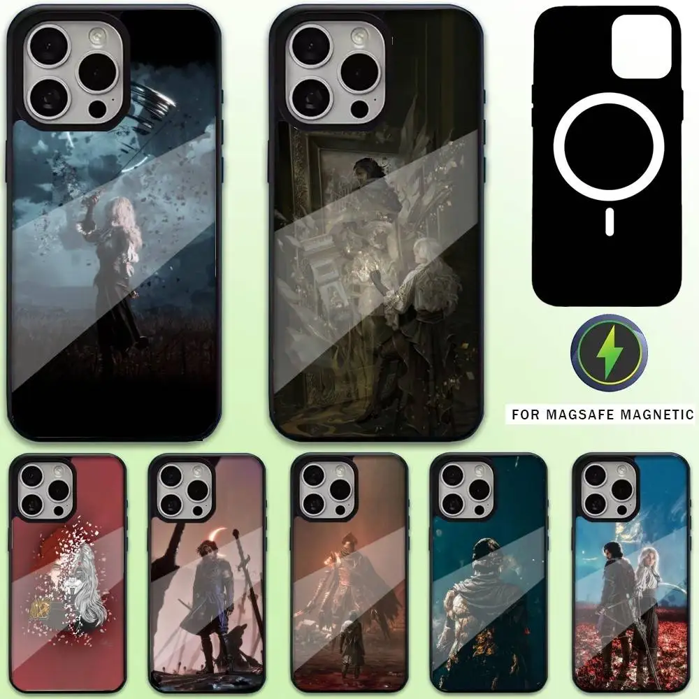 

C-Clair Obscur E-Expedition 33 Phone Case For iPhone17,16,15,14,13,12,11 Plus,Pro Max Magnetic For Magsafe Wireless Charging