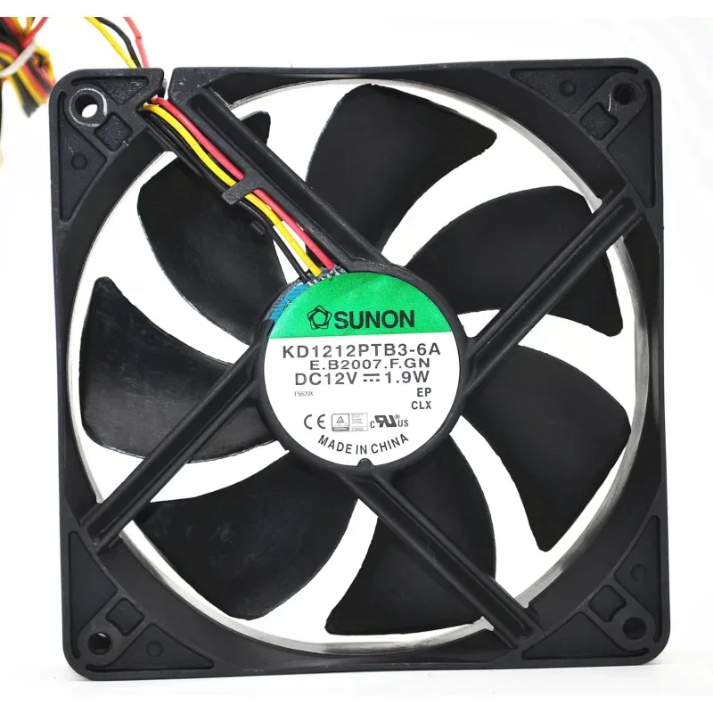Original built-in SUNON KD1212PTB3-6A E.B2007.F.GN DC12V 1.9W three-wire speed measurement