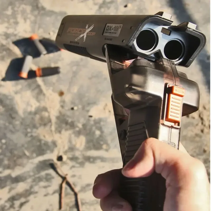 1PC Doppelrohr Shell Werfen Soft Bullet Gun S686 Schrotflinte Kinderspielzeugpistole