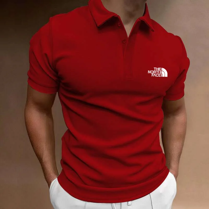 Men's short sleeved breathable polo shirt, sweat absorbing top, business casual fashion, summer, new style, best-selling in 2024