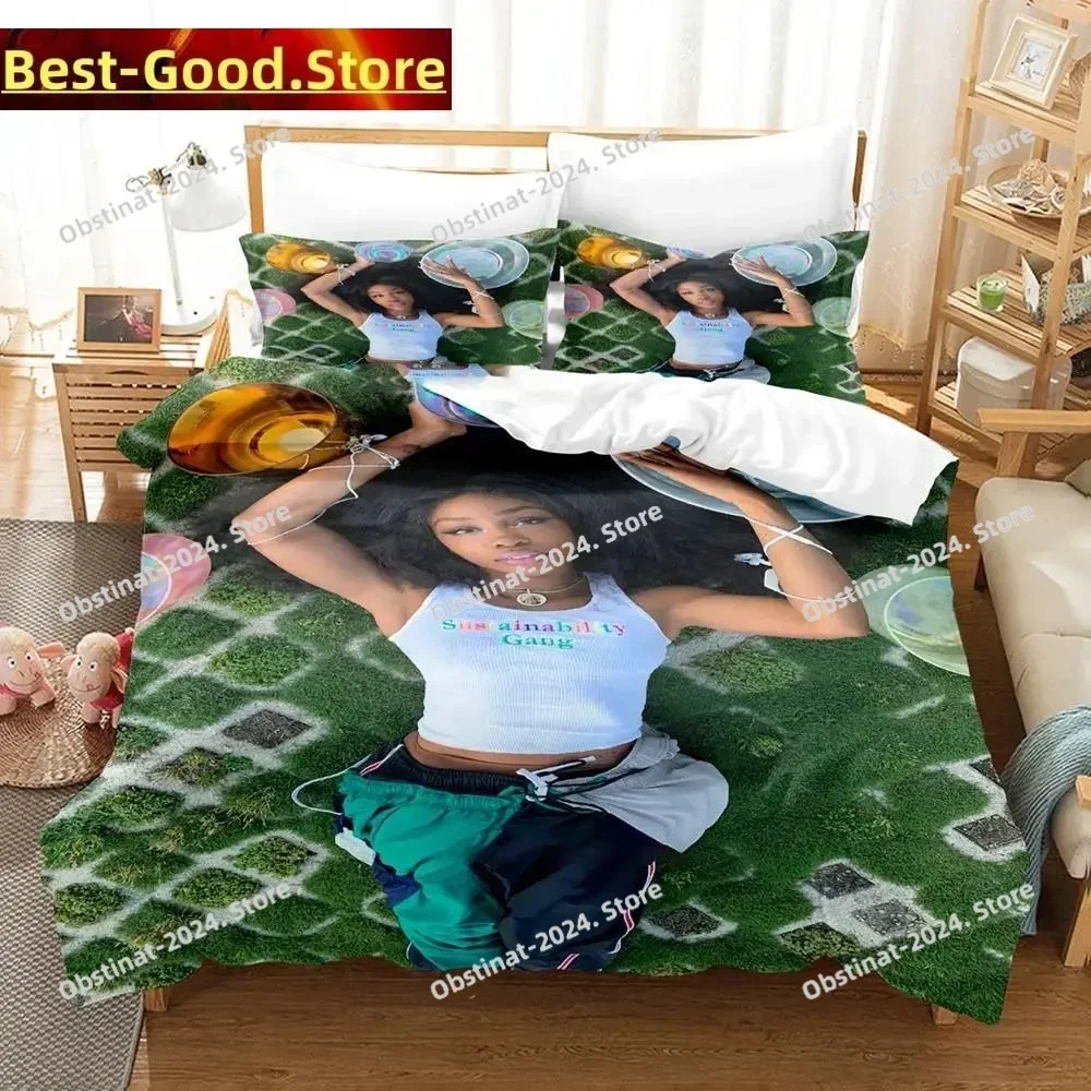 

3D Print Fashion See SZA Run Bedding Set Boys Girls Twin Queen King Size Duvet Cover Pillowcase Bed boys Adult Bedroom