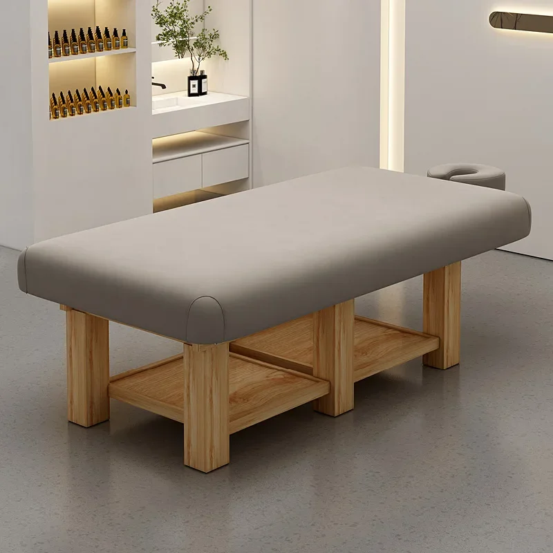 Wood Latex Massage Tables Beautify Top Grade Physiotherapy Thai Massage Beds Knead Ear Cleaning Salon Furniture Cama Masaje FYMB