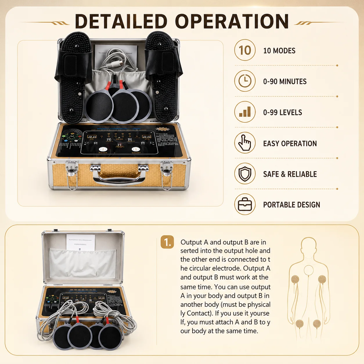 DDS Bioelectricity Acupuncture Slimming  Massage Microcurrent Meridian Electrotherapy Therapy for Face Body Pain Relief