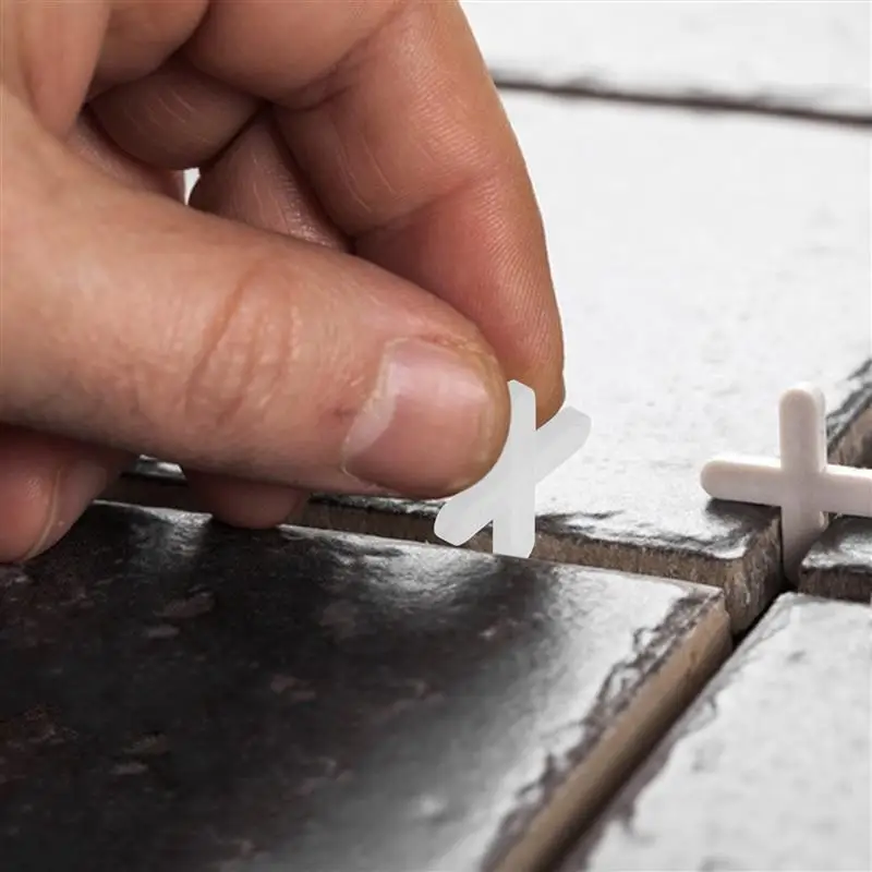 1000pcs 1/2/4mm เซรามิค Tiler Spacer CROSS กระเบื้องพลาสติกช่างประปาเปลี่ยนระบบปรับระดับกระเบื้องกระเบื้อง Leveling คลิป