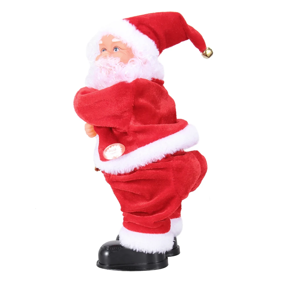 

1Pcs Electric Christmas Santa Claus Decoration Swinging Animated Xmas Adornment Home Ornament Creative Festive Party Decor Kids