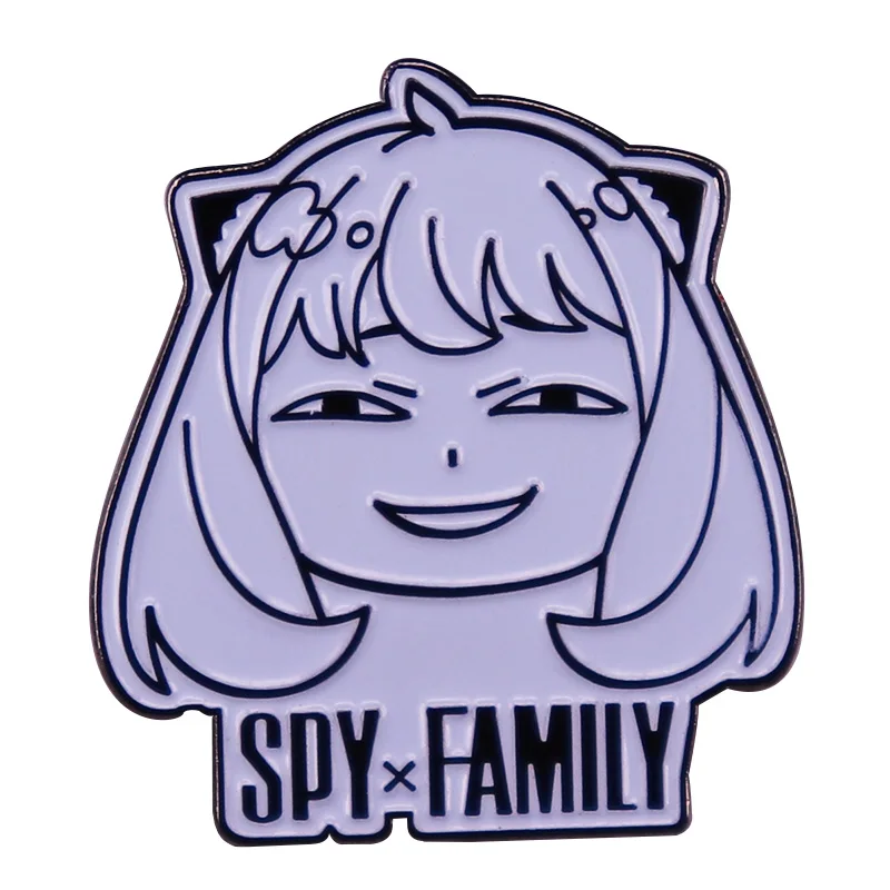 Spy-Family Anya Forger insignia linda chica de Anime broche esmalte Pin