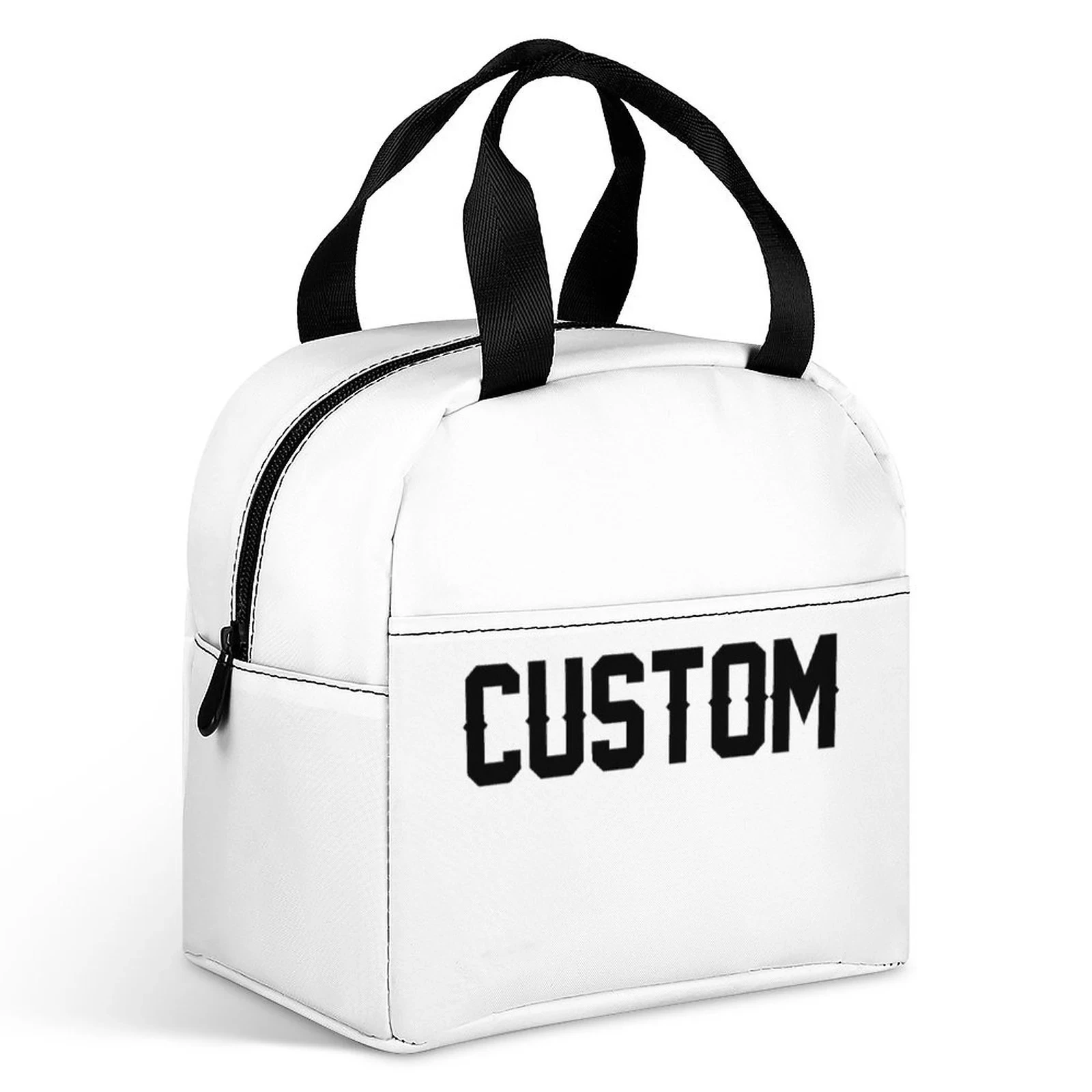 

Personalized Lunch Bag Custom Insulated Tote for School Work Picnic Reusable Waterproof Lunch Box with Zipper First Day Gift Ide