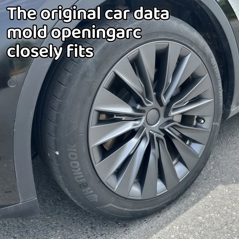 Tapas de rueda de 19 pulgadas, 4 Uds., cubierta de rueda de rendimiento, tapa de cubo de rueda de repuesto, accesorios de cubierta de llanta completa para Tesla Model Y 2018-2024