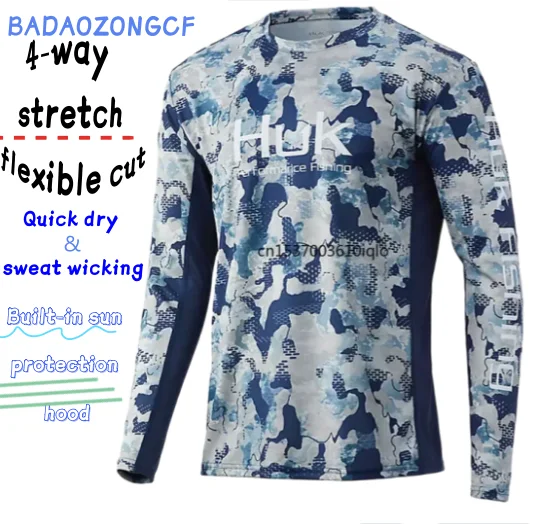 Huk Fishing Shirt Men's Short Sleeve Quick Dry Performance Fishing Shirt UPF 50+ Camo