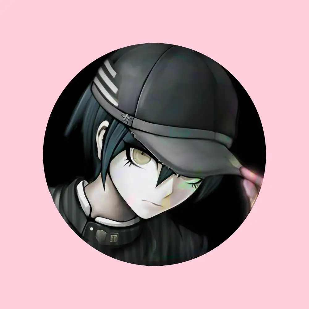 Coole H-Shuichi Saihara-W Abzeichen 25 32 44 58 75 mm Runde Cosplay-Pins Taschendekoration Fans Sammlerstücke Freunde Geschenke Brosche Souvenir – Detail 12
