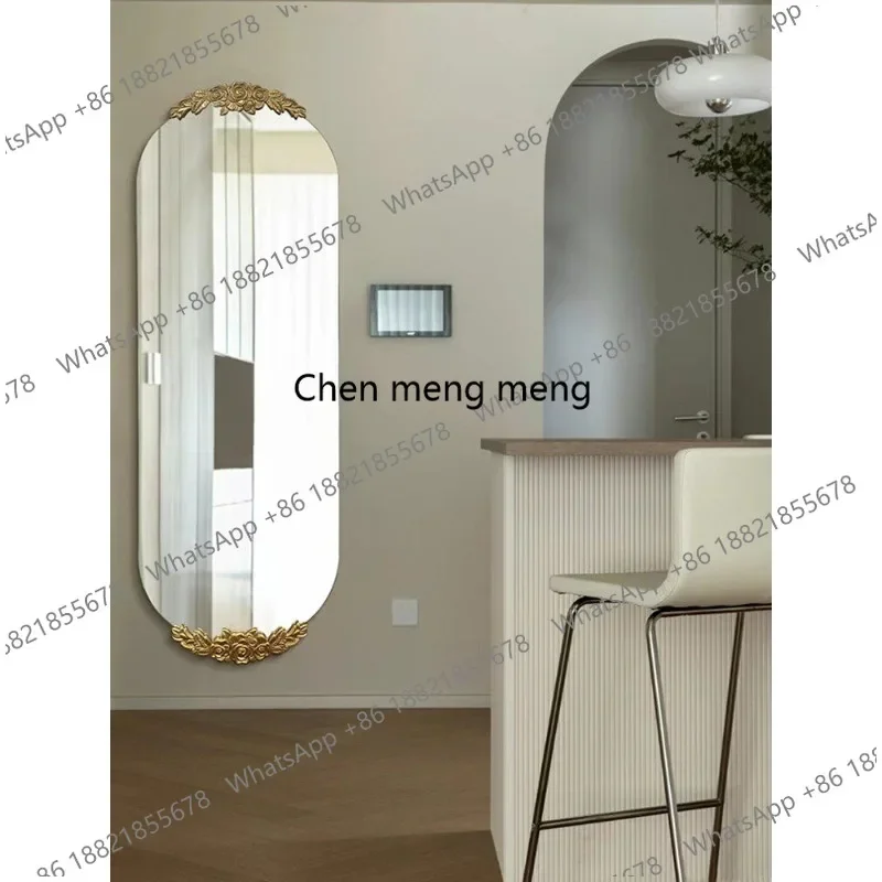 F150 Full body, modern home use full-length mirror wall-mounted wall decoration, simple makeup mirror bathroom hanging mirror