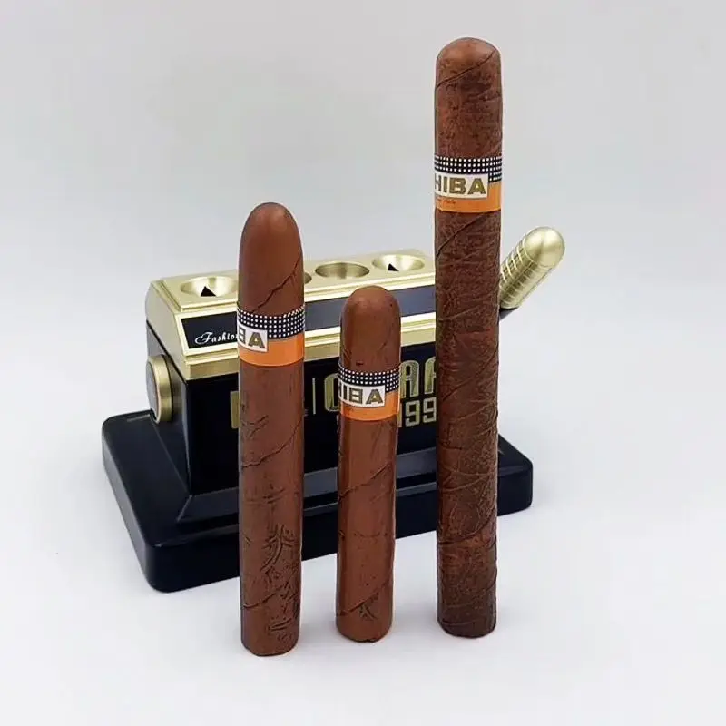 Resin plastic cigar decoration Realistic Simulation Fake 3 Size Cigars Props Cigar Model