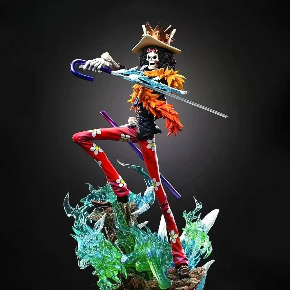 

33cm/12.99in Anime Figure Brook Action Figures Pvc Burukku Statue Desktop Ornamen Collection Model Toys Gifts