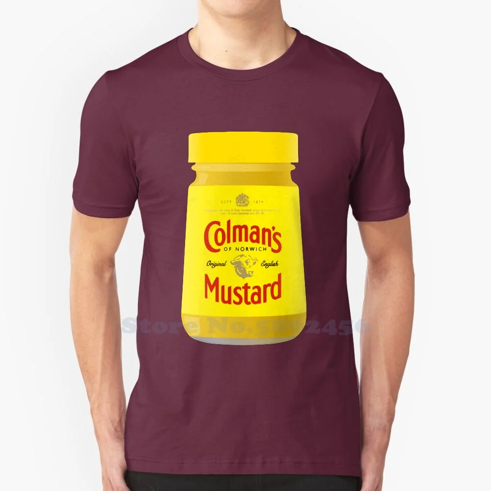 Colman'S Mustard Jar For Fas High-Quality 100% cotton T-Shirt