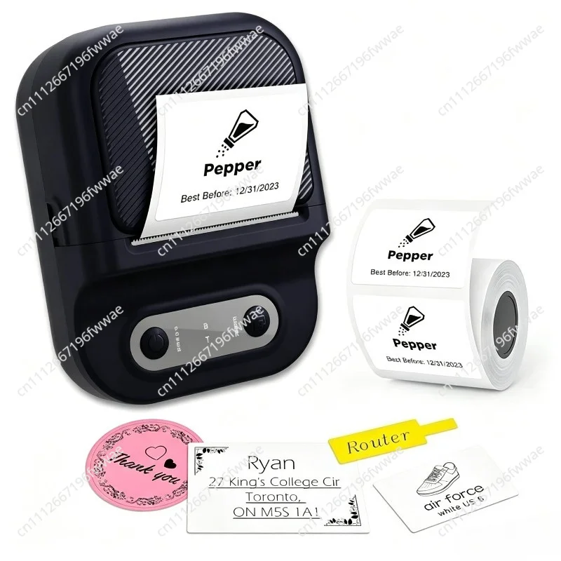 Portable Bluetooth Thermal Label Printer Wireless Inkless Sticker Maker for Shipping Barcode Address