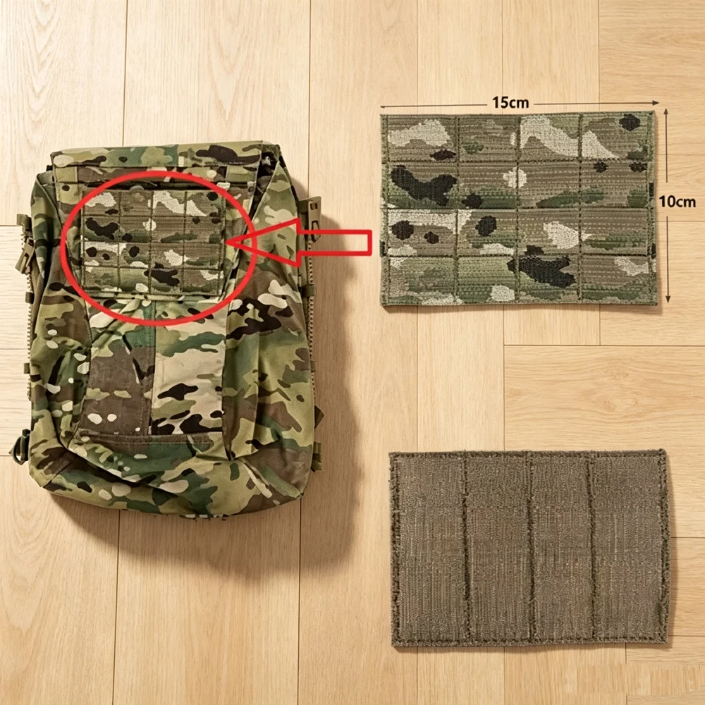 Tactical Vest Adapter Panel Hook And Loop Converter 16 Lattice MOLLE System Panel Platform Hook Loop Sticker Board Transform