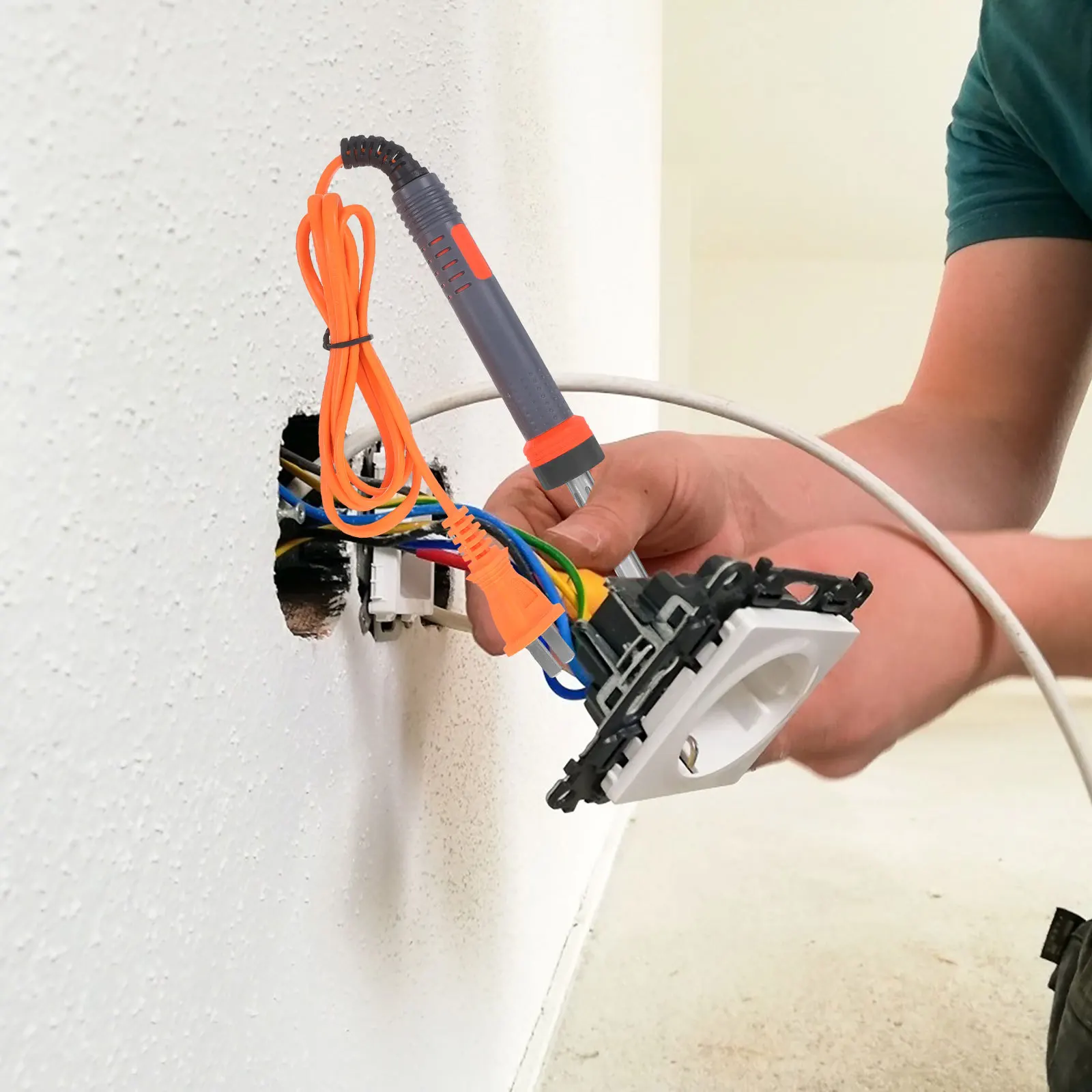 1Set External Heat Soldering Iron Pen High Power Quick Heating Versatile Multi-Function Repair Tool for Home Use Electronic