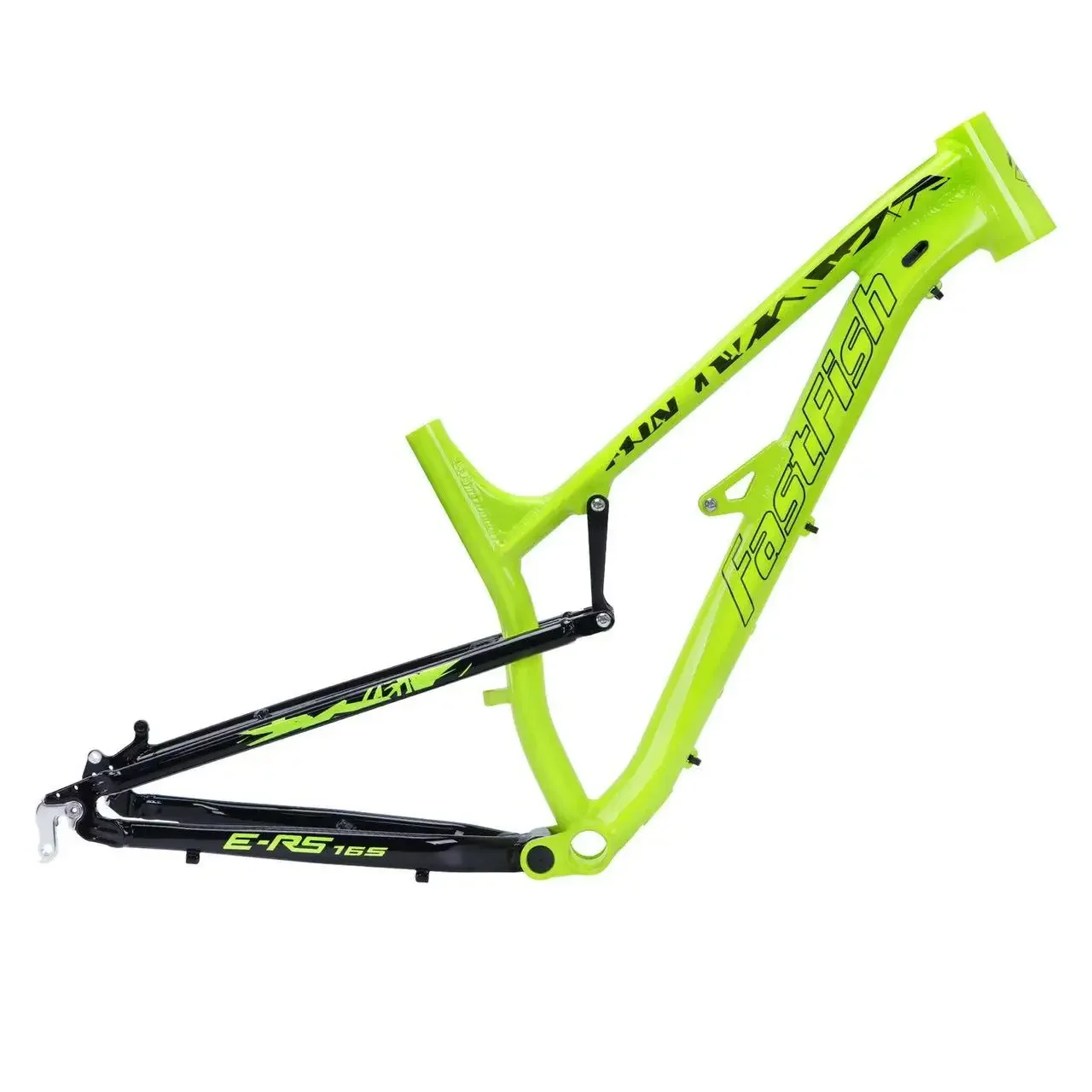 

FastFish 27.5" MTB Full Suspension Frame High-Strength Aluminum 30.4mm Seatpost 135mm QR 2.4IN Max Tire Width M68 BB