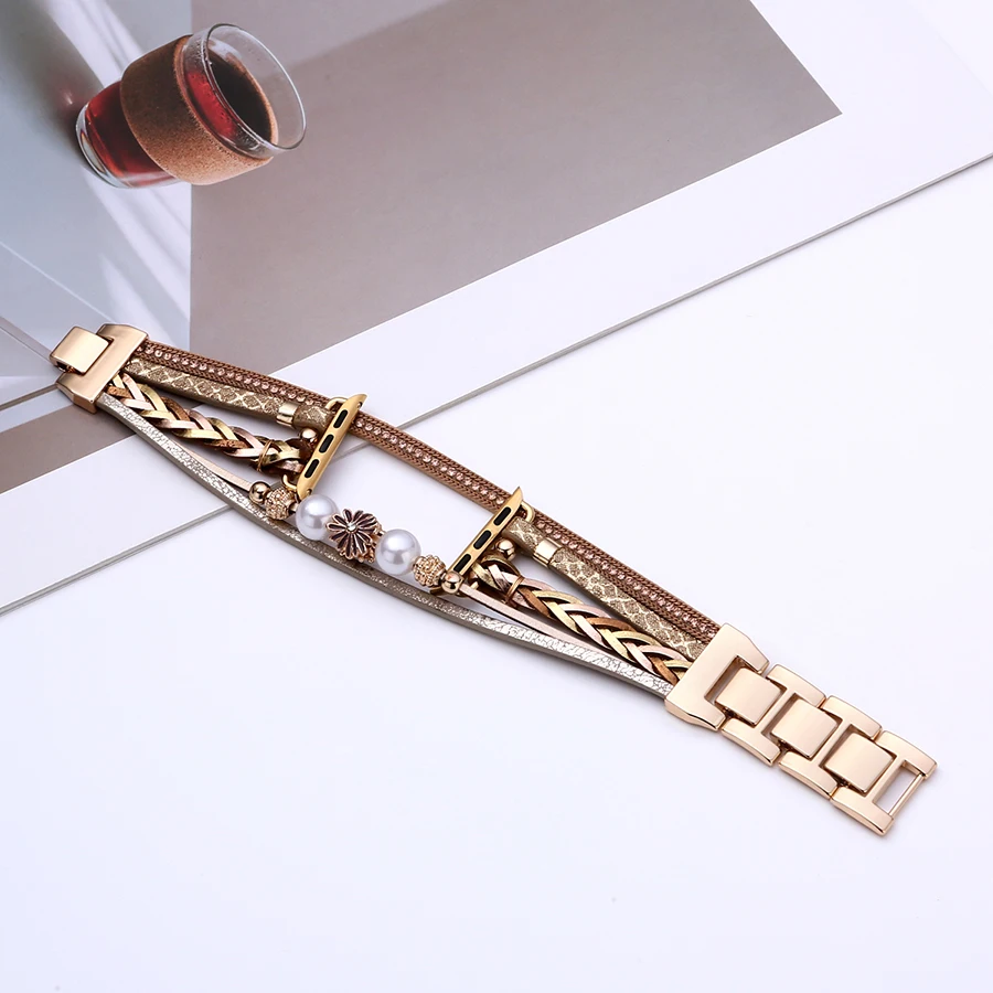 Strap Woman for Apple Watch Ultra SE Series 9 8 7 6 5 4 3 2 1 With Adjustable Watch Band Of 44MM 38MM 40MM 41MM  42MM 45MM 49mm