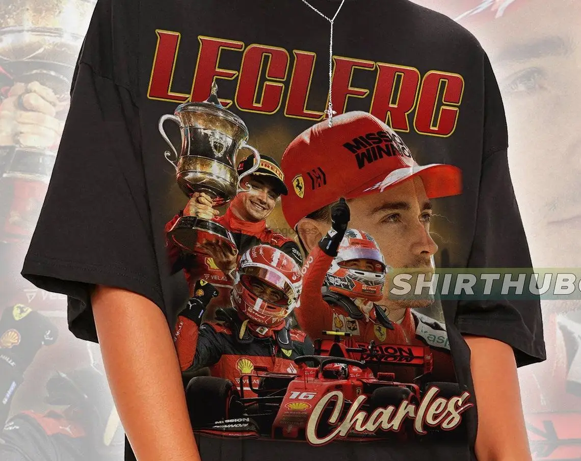 تشارلز لوكلير سكوديريا تي شيرت محدود تشارلز لوكلير تي شيرت كلاسيكي تشارلز لوكلير هدية للنساء والرجال